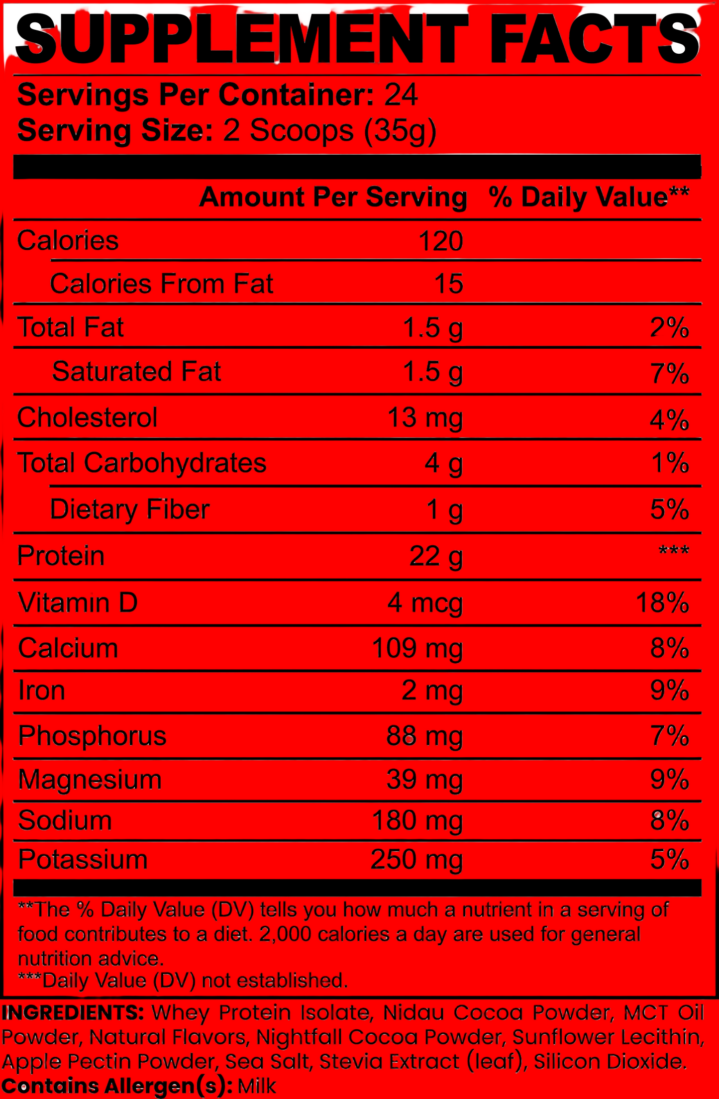 Advanced 100% Whey Protein Isolate (Chocolate)